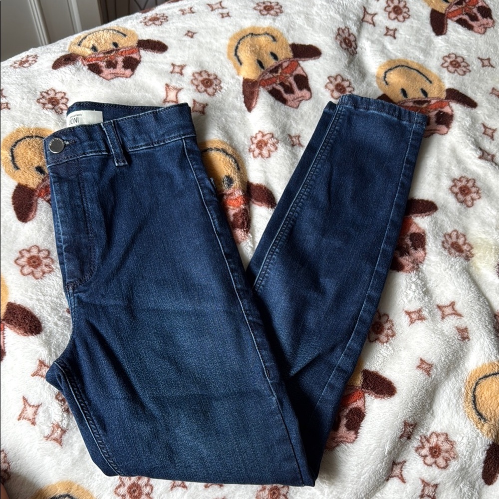 Topshop Blue Skinny Jeans Classic Denim